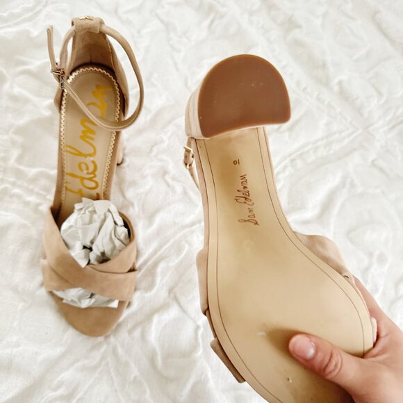 Sam Edelman Yancy Block Heel Ankle StrapSandal Size 10 - Picture 7 of 8